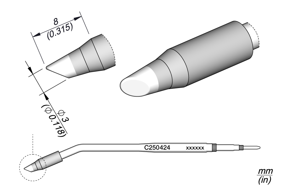 C250424 - C250424 Bevel Cartridge Ø 3